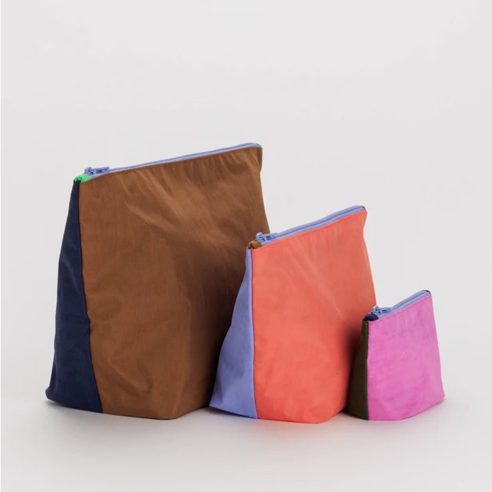 Baggu Go Pouch Set of 3 in Neon Lights